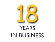 18 Years in Business