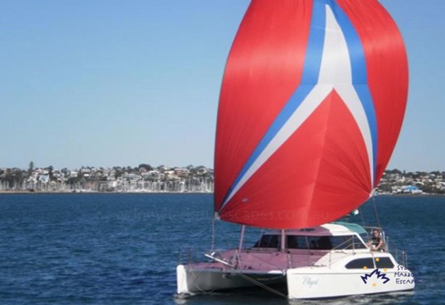 DOUBLE BARREL 34' Seawind Sailing Catamaran Corporate Charter