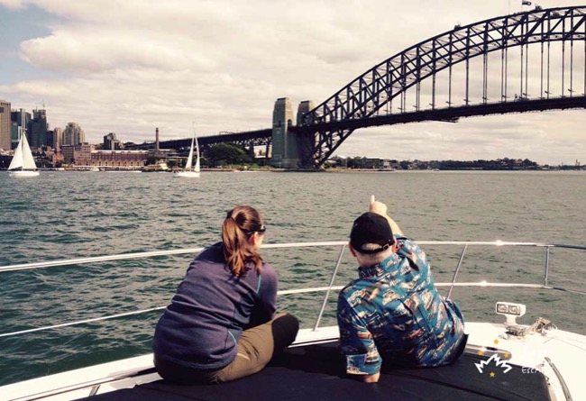 Iluka Enjoying on Sydney Harbour 