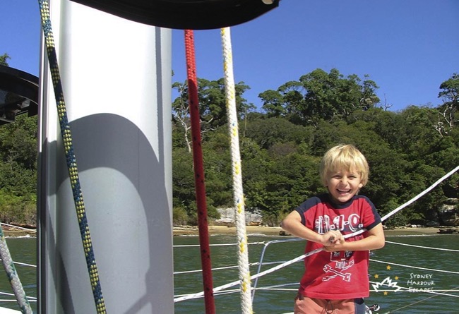 Seawind kid on harbour 