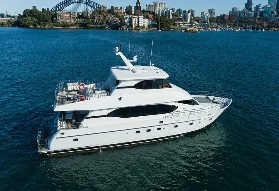 Salt 84' Luxury Monte Fino for Sydney Harbour Weddings