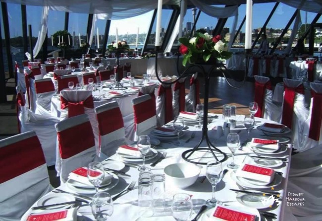 Starship Sydney table setting 