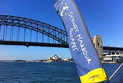 A boat not available in the Sydney Harbour Escapes fleet at present