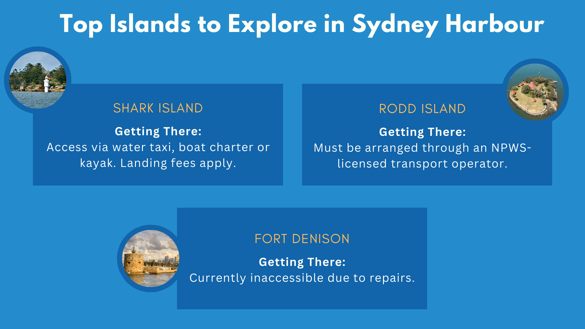 Top Islands to Explore in Sydney Harbour