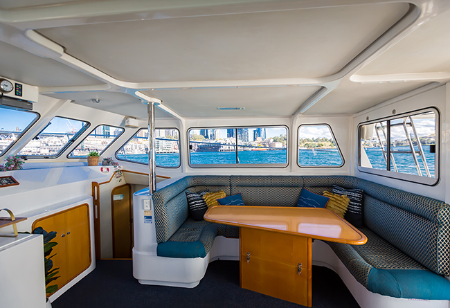 Enigma X Cruising Sydney Harbour Cockpit View