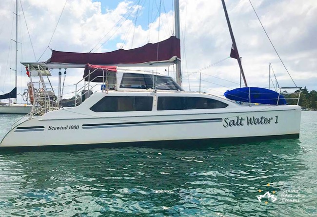 SALTWATER I 34' Seawind Sailing Catamaran New Year's Eve Charter