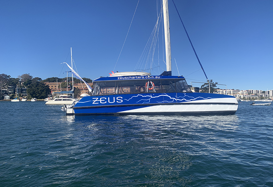 ZEUS  41' Alumarine Sailing Catamaran New Year's Eve 