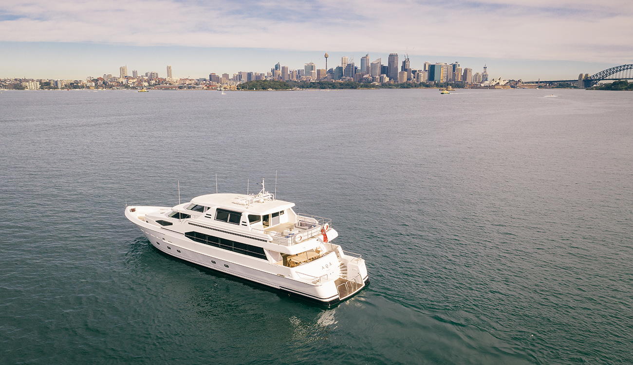 AQA boat Sydney harbour cruising