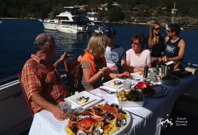 Calypso Guests Having Lunch 