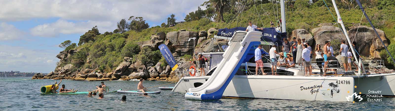 Dreamtime Girl boat harbour cruising