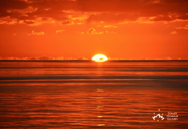 Sunset in whitsunday 