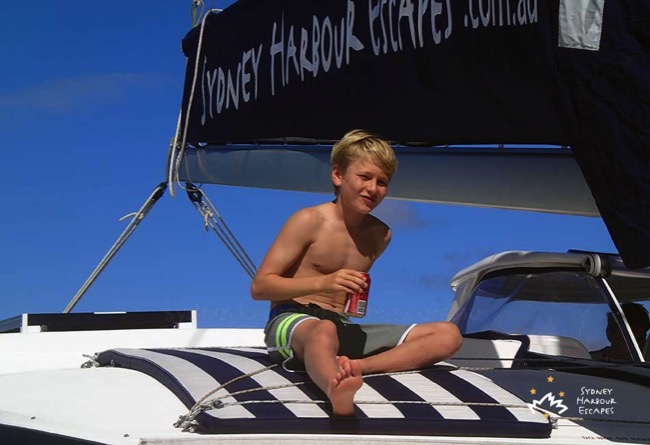 Relaxing on the deck Whitsundays 