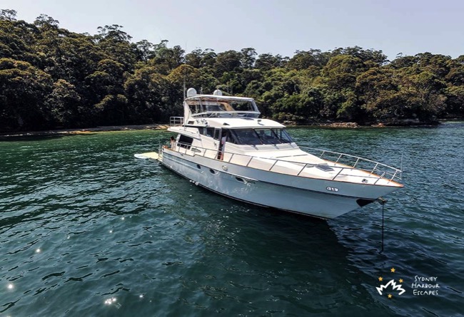 Enigma Cruising Anchored on Harbour 2 