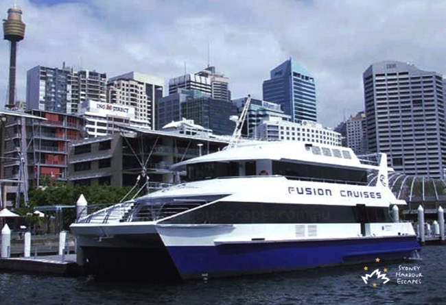 Fusion moored Darling Harbour 