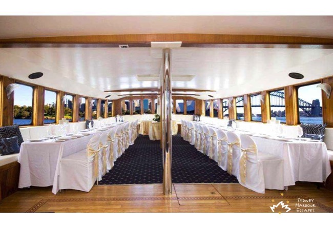 MV Sydney wedding setup 