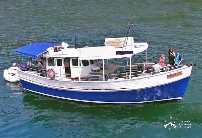 NORTH SEA 42' Classic Timber Motor Boat Australia Day Charter