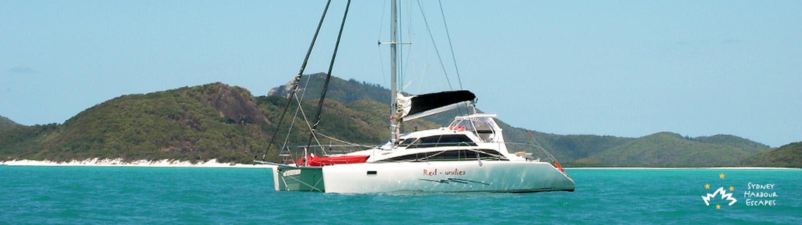 Red Undies boat anchored