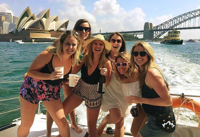 Rockfish Girls Enjoying Sydney Harbour 
