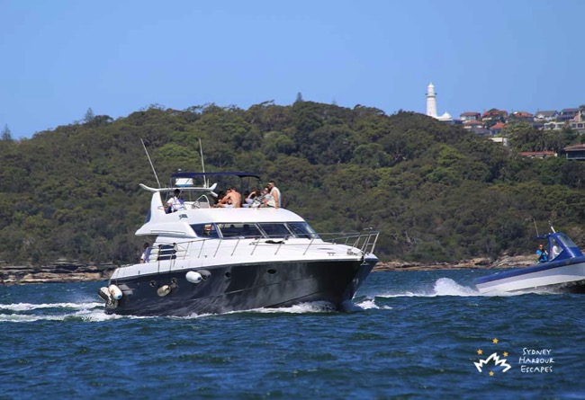 Sunseeker Cruising Sydney Harbour 