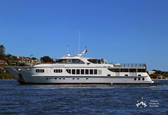 Tango Anchored on Sydney Harbour 